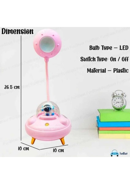 Temalı Masa Lambası- (1'li Paket) Çalışma Masası LED Lambası, Şarj Edilebilir Masa Lambası