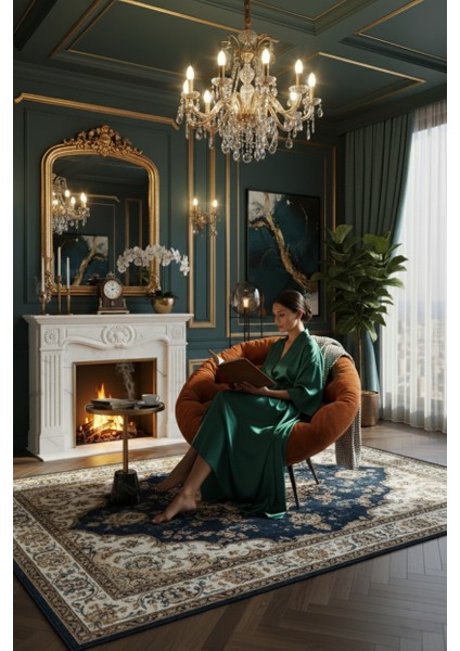 Luxembourg Collection Tekli Koltuk Berjer | Premium Dinlenme & Kitap Okuma Koltuğu | Tv Koltuğu - Turuncu fiyatları