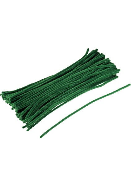 150 Adet Kırmızı, Beyaz, Koyu Yeşil Renkli Şönil , Çiçek Yapım Seti, Tüylü Tel, 30 Cm, Peluş Tel indirimleri