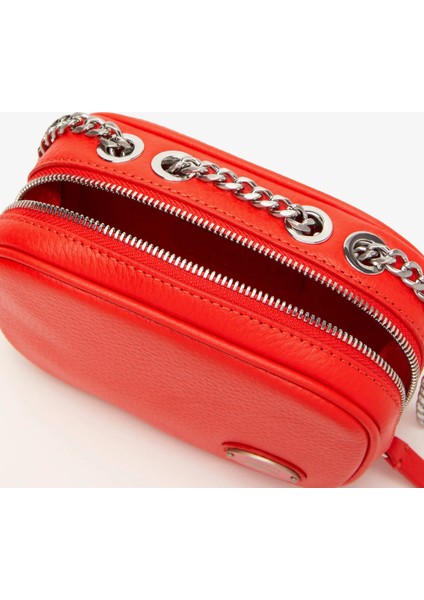 Kadın Deri Kırmızı Postacı Çantası fiyatları