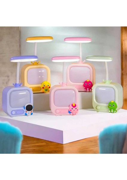 Masa Lambası Okuma Işığı Ayarlanabilir Boyun Şarjlı LED Dokunmatik Kontrol Odası Dekor (Green) fiyatları