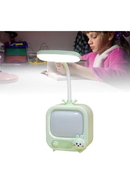 Masa Lambası Okuma Işığı Ayarlanabilir Boyun Şarjlı LED Dokunmatik Kontrol Odası Dekor (Green) fırsatları