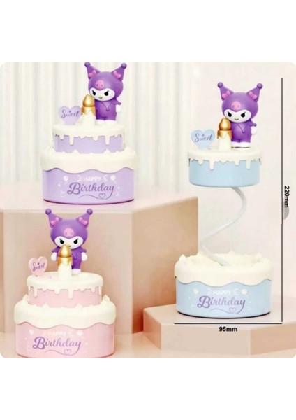 Doğum Günü Pastalı- Sevimli Karakterler- Kademeli LED Işıklı- Çocuk Gece -Masa Lambası modelleri