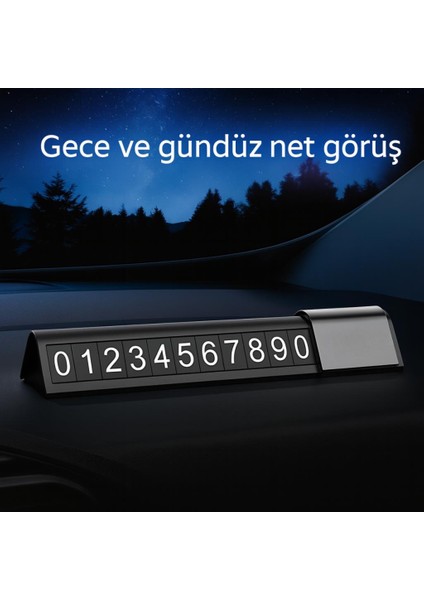 Premıum Gece Görüşlü Gizlenebilir Araç Park Telefon Numaratörü Geçici Park Numaratör Plakalık fırsatları