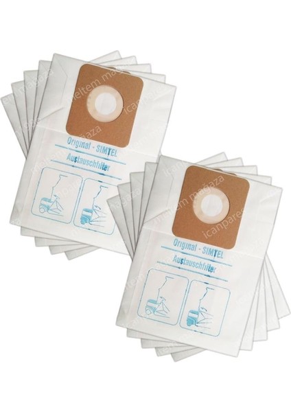 Ile Uyumlu S 2002, Rita, Greta, Doris Süpürge Kağıt Toz Torba 10 Adet