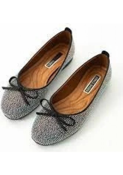 Nrzsnt Potte Siyah Saten Babet Ayakkabı (Numara: 39)