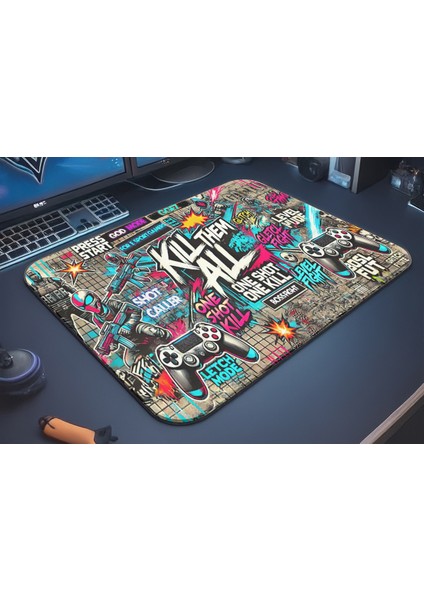 Kill Them All Gaming Oyuncu Xl Mouse Pad Kaydırmaz Mousepad 40X30 3mm Premium Model Büyük Boy fiyatları
