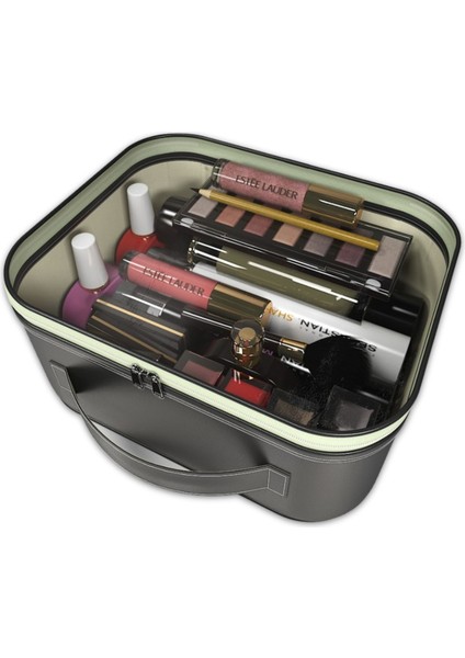 Makyaj Çantası – Kişisel Bakım Kozmetik Seyahat Düzenleyici, Aksesuar Takı Organizer fırsatları