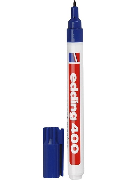 400 Permanent Markör - Mavi - 1 - 1 mm Ince Yuvarlak Uçlu
