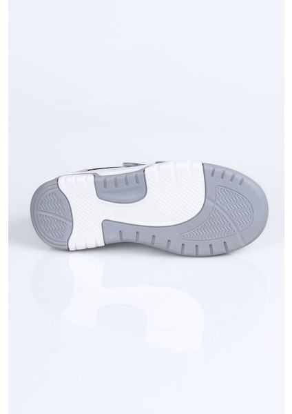 5001 Hakiki Deri Spor Ayakkabı F. Lacivert-Turuncu - 32