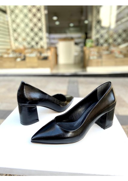 6 cm Kalın Topuklurahat Ayakkabı 01653 modelleri