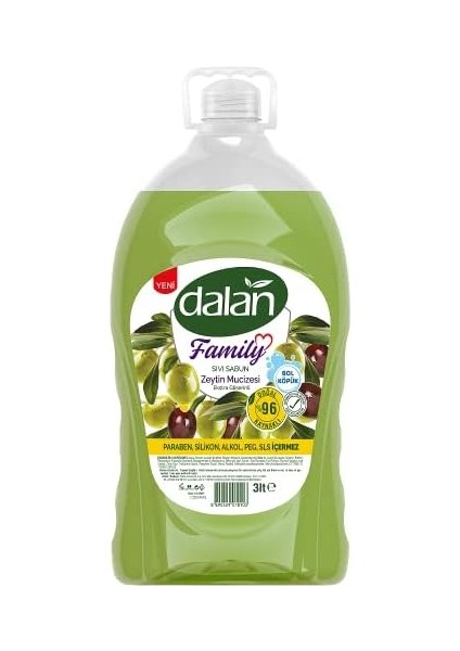 Dalan Family Zeytin Mucizesi Sıvı Sabun 3 L