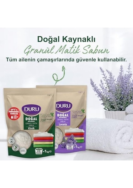 Duru Doğal Granül Matik Sabun Klasik 3 x 1 kg fiyatları