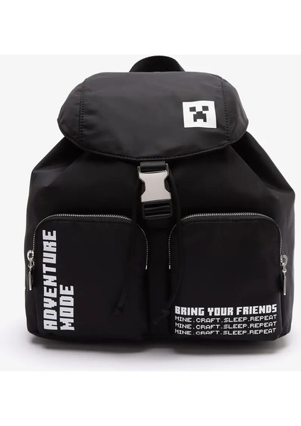 Miniecraft Kadın Baskılı Siyah Sırt Çantası NF3851MK fiyatları