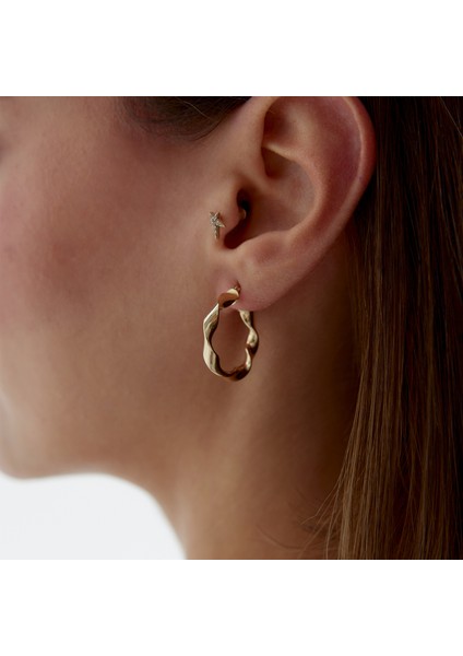 Twist Ring Halka Küpe