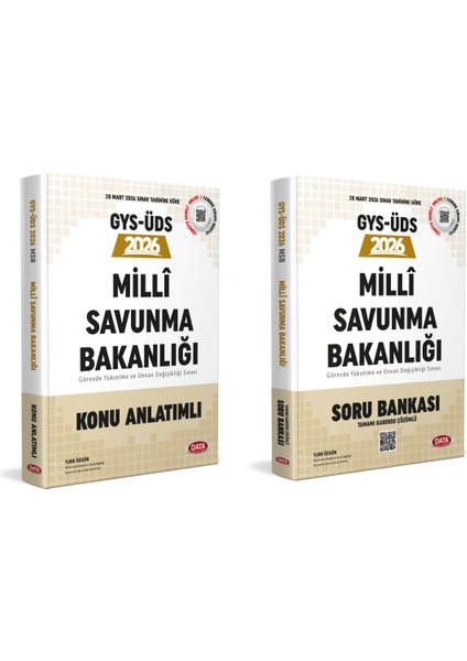 Data 2026 GYS-ÜDS Milli Savunma Bakanlığı Konu Anlatımlı Soru Ban
