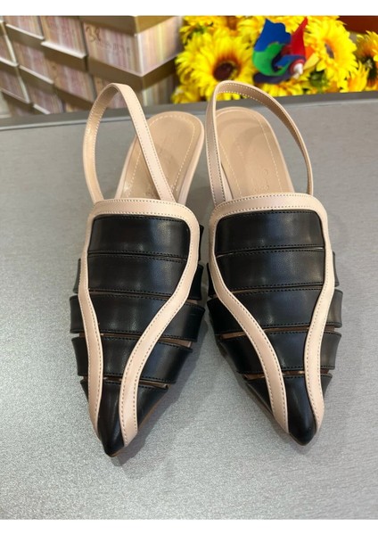 Özel Tasarım 2025 Model Açık Topuk Kadın Ayakkabı 5 cm Mini Topuk