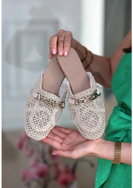 Nrzsnt Emert Bej Örgülü Terlik (Numara: 36) fiyatları