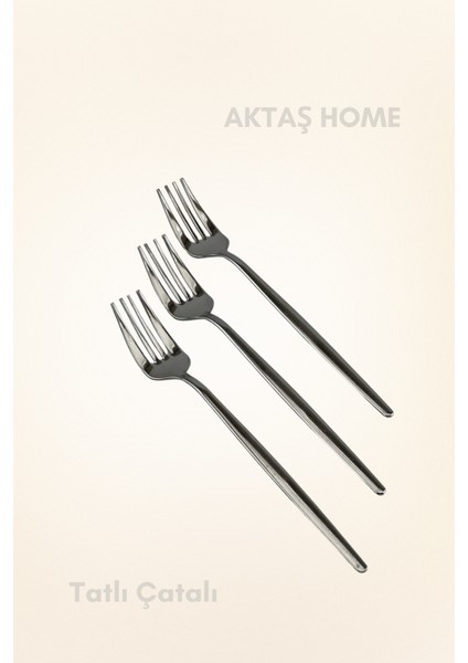 Round Yeni Nesil 6'lı Tatlı Çatalı Paslanmaz Çelik fiyatları