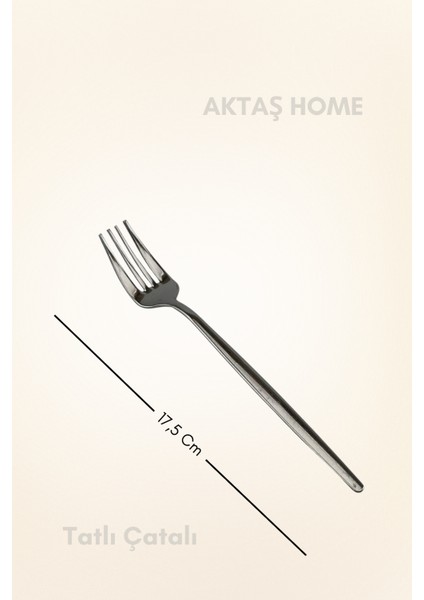 Round Yeni Nesil 6'lı Tatlı Çatalı Paslanmaz Çelik modelleri