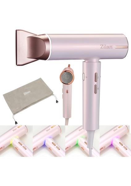 Zilan ZLN9181 Athena Pro Iyonizerli Saç Kurutma Fön Makinesi – 1800W Güç, 3 Isı ve 3 Hız Ayarı, Bldc Motor 110.000 Devir/dakika, Iyon Saç Kurutma, Özel ve Kuaför Için, Iq Teknolojisi fiyatları