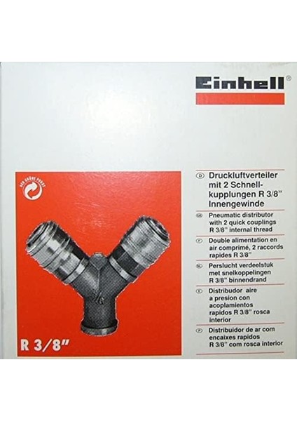 Çift Girişli Basınçlı Hava Çıkış C. R3/8" (Kompresör Aksesuarı, 2&apos;li Hava Dağıtıcı, 2x Hızlı Bağlantı, Pirinçten) - 4139680 fiyatları