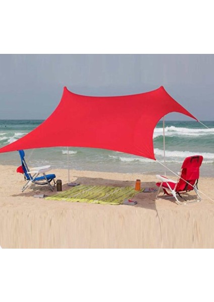Kamp Gölgeliği, Tente 150X300CM Kırmızı