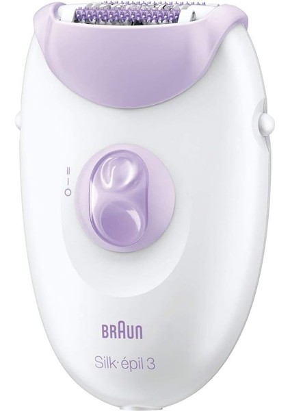 Braun 3170 Silk-Epil 3 Kablolu Kuru Kullanım Epilatör, Beyaz