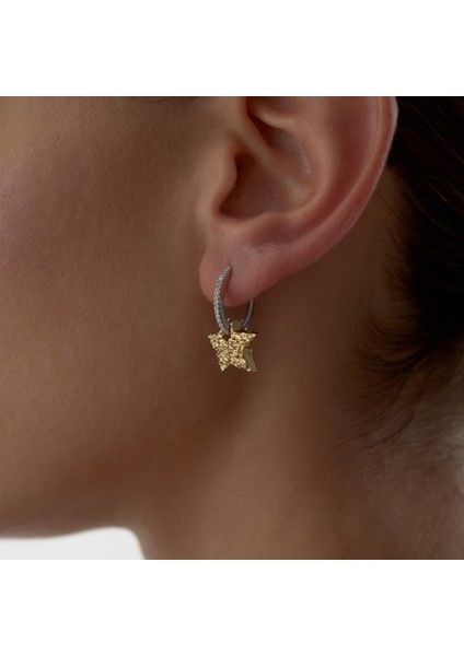 Shine Halka Yıldız Küpe