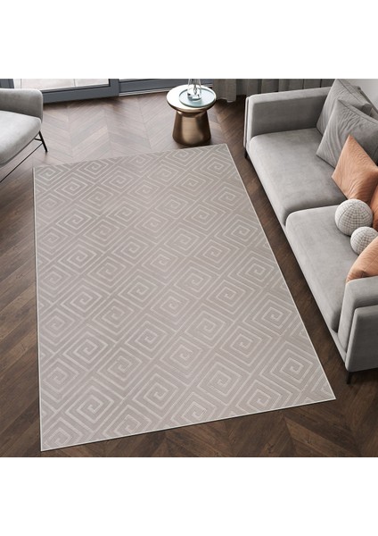 Modern Desenli Elit Serisi Vizon Kaymaz Taban Yıkanabilir Halı Salon Oturma Odası Koridor