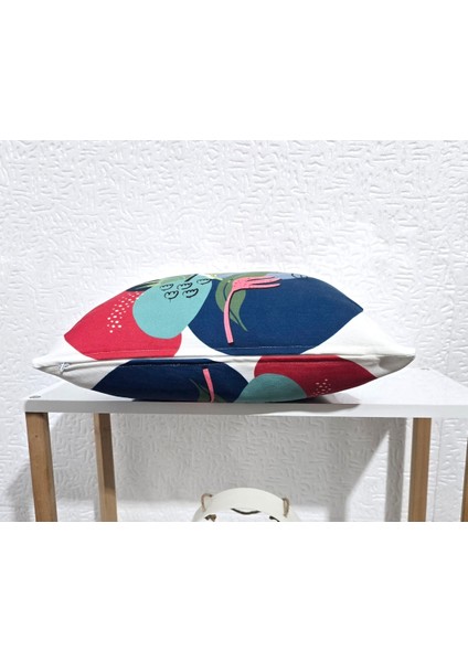 Tropikal Bitki Desenli Dijital Baskı Çift Taraf Desenli 2'li Kare Yastık Kırlent Kılıfı indirimleri