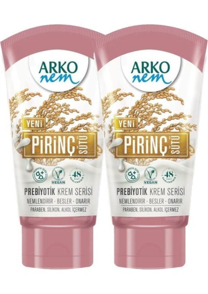 Arko Nem Prebiyotik Krem Serisi Pirinç Sütü 60 ml X2