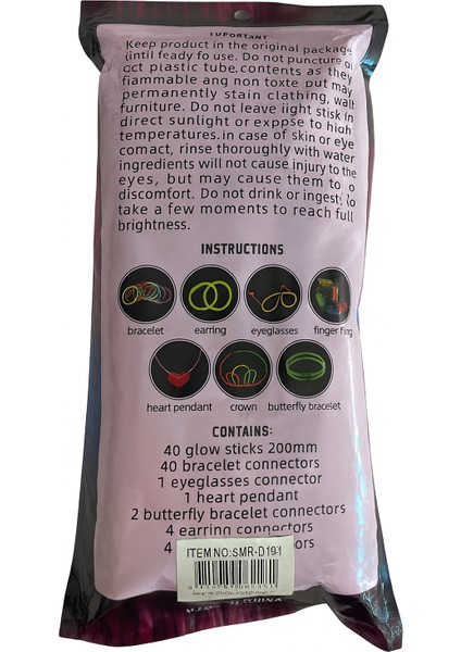 Glow Party Pack 152 Parça Işıklı Parti Seti – Glow Stick Bileklik, Taç, Gözlük, Aksesuar Kit fiyatları
