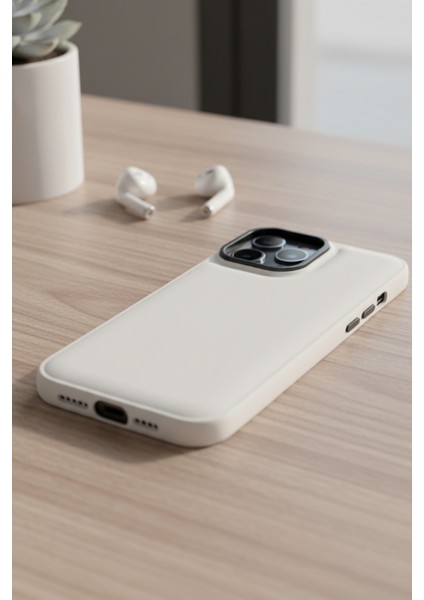 Iphone 14 Pro Max Uyumlu Kılıf Beyaz Renk Darbe Emici Yumuşak Silikon Kapak fiyatları