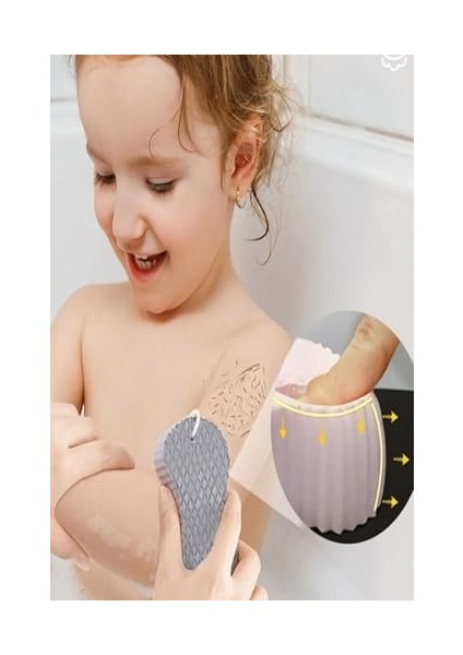 Hombak Banyo Kesesi Vücut Duş Süngeri Sihirli Vücut Lifi Ölü Deri Sökücü Sünger Vücut Masaj Süngeri