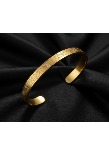 Ayet-El Kürsi Yazılı Nazardan Koruyan Paslanmaz Çelik Bileklik fiyatları