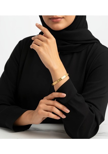 Ayet-El Kürsi Yazılı Nazardan Koruyan Paslanmaz Çelik Bileklik modelleri