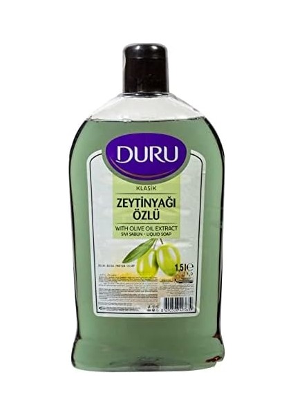 Duru Natural Olive Zeytinyağlı Sıvı Sabun, 1.5 Lt