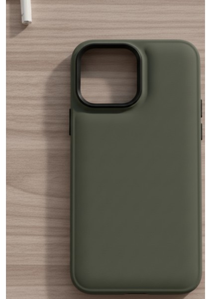 Iphone 13 Pro Max Uyumlu Kılıf Yeşil Renk Darbe Emici Yumuşak Silikon Kapak modelleri