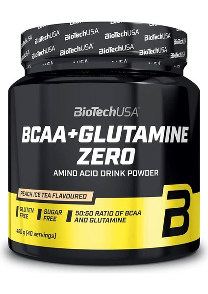 Bıotech Bcaa + Glutamine Zero - 480 G 40 Servis