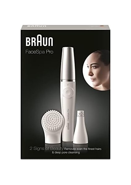 Oral-B Braun Facespa Pro 910 Yüz Epilatörü Beyaz/gümüş - Evde Salon Güzelliği Için 2&apos;si 1 Arada Yüz Epilasyonu ve Temizleme Fırçası Sistemi, 1 Ekstra Ürün fiyatları
