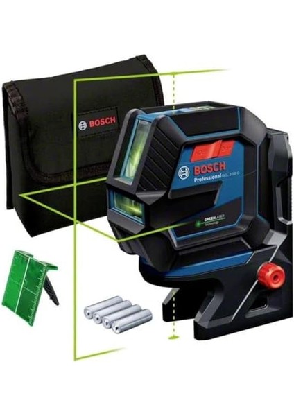 Professional Gcl 2-50 G Yeşil Çizgi, 50 Metre, RM10 Döner Tutucu, Taşıma Çantası, 4 Pil, Mavi fiyatları