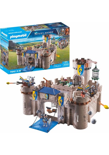 Playmobıl Novelmore Arwynn’s Şatosu – 256 Parça Dev Şato Seti| 3 Şövalye + Ejderha Topları + Gizli Tuzaklar