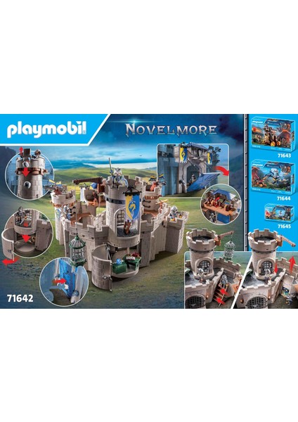 Playmobıl Novelmore Arwynn’s Şatosu – 256 Parça Dev Şato Seti| 3 Şövalye + Ejderha Topları + Gizli Tuzaklar modelleri