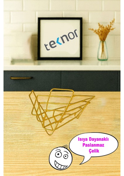 3'lü Servis Sunum Seti, Kağıt Havluluk, Kare Peçetelik, Üçgen Meyve Sepeti modelleri