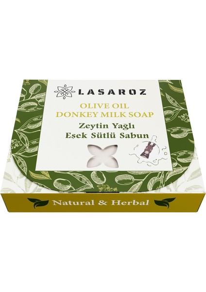 Zeytin Yağlı ve Eşek Sütlü Sabun Doğal ve Bitkisel Içerikli 100 gr