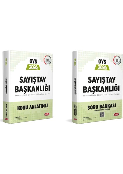 Data 2026 GYS Sayıştay Başkanlığı Konu Anlatımlı Soru Bankası Set