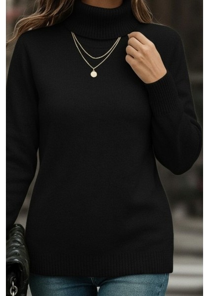 Kadın Uzun Kollu Balıkçı Yaka Triko Bluz fiyatları