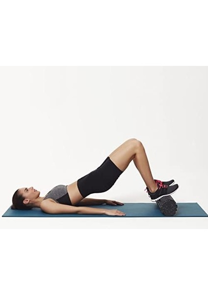 Actifoam Trigger Point Foam Roller Tırtıklı Masaj Köpüğü (Siyah + Mavi Orta Sert, 90 Cm)…