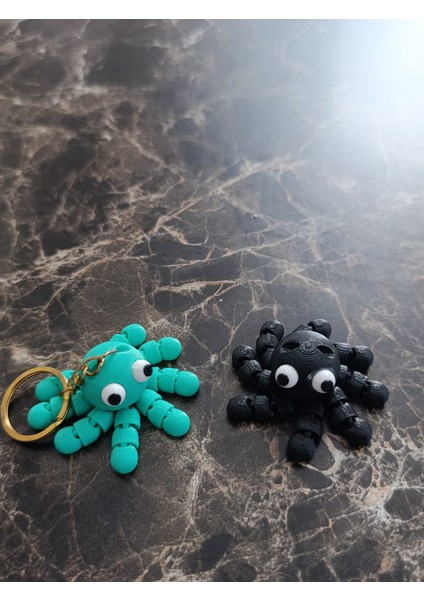 3D Ahtapot Anahtarlık